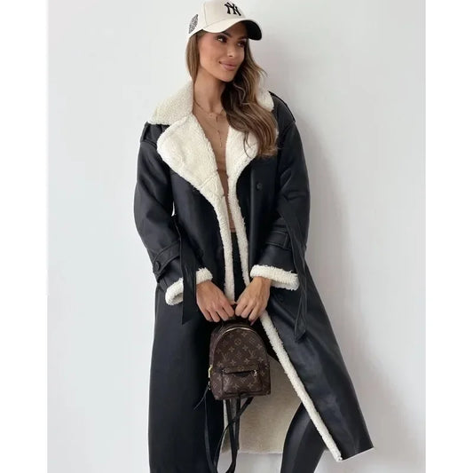 Tavendia™ | Teddy lining trench coat coat