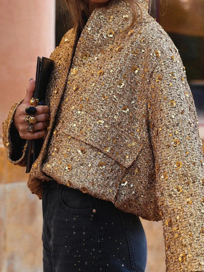 Snugglea™ | Pailletten Bomberjacke
