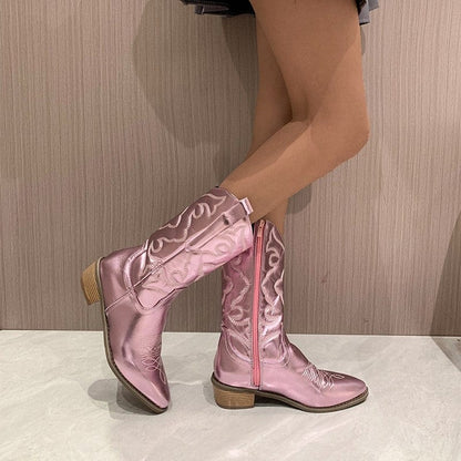 Kavena™ | Modische Cowboy-Winterstiefel für stilbewusste Frauen 2024