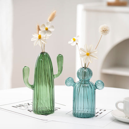 Fungglass™ | Kaktus & Pilz Transparente Glasvasen