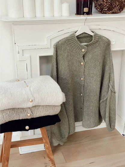 ComfyGo™ | Luxuriöser Oversized-Cardigan für elegante Lagenlooks