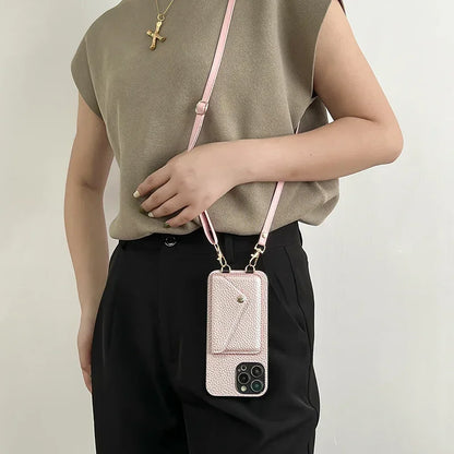 Strapo™ – Das Leder Kartenetui mit Umhängeband für dein iPhone