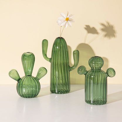 Fungglass™ | Kaktus & Pilz Transparente Glasvasen