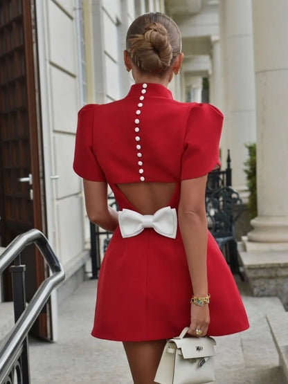 Scarleta™| Raffiniertes Rotes Kleid