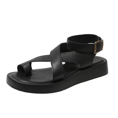 Clarissa™ | Flache Riemchensandalen mit verstellbarer Schnalle