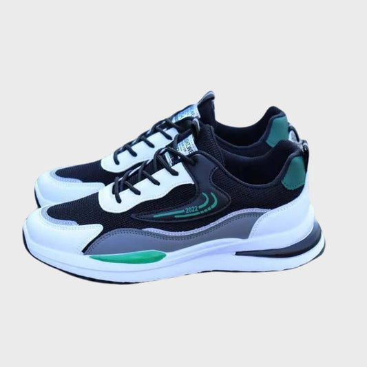 NetzRunner™ | Limitierte Auflage Schwarz Weiß Grün Netz Sportschuhe