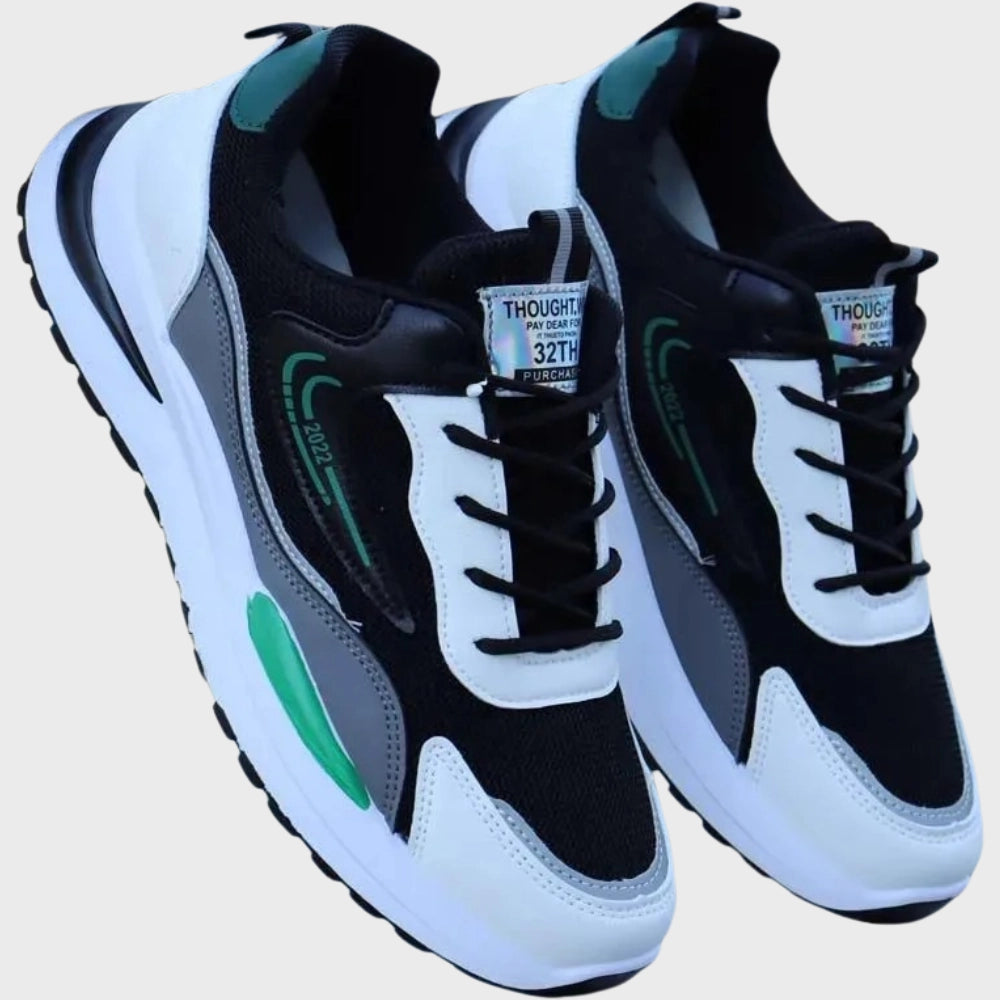 NetzRunner™ | Limitierte Auflage Schwarz Weiß Grün Netz Sportschuhe