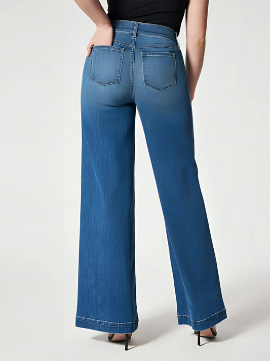 RetroLeg™ | High-waisted 70s-style jeans | Wide legs &amp; retro flare