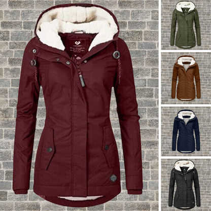 Johana™ | Warmer Baumwoll-Sherpa-Kapuzenpullover