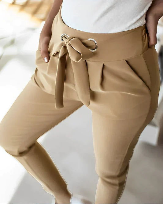 Dagny™ – Slim Fit Trousers with Belt for Office &amp; Everyday Wear 