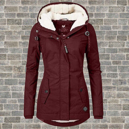 Johana™ | Warmer Baumwoll-Sherpa-Kapuzenpullover