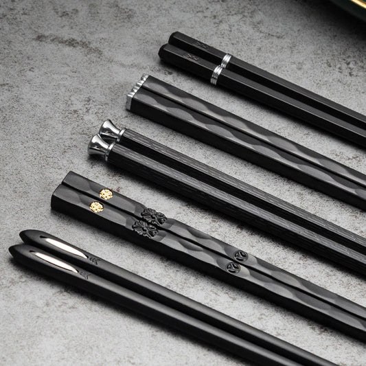 Umweltfreundliches elegantes Bambus-Stäbchen-Set für Essen und Unterhaltung