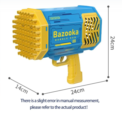 Außen-Bubble-Maschine mit bunter Licht-Raketenwerfer-Spielzeug