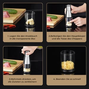 PressChop™ | Mühelos Knoblauch & Co. zerkleinern