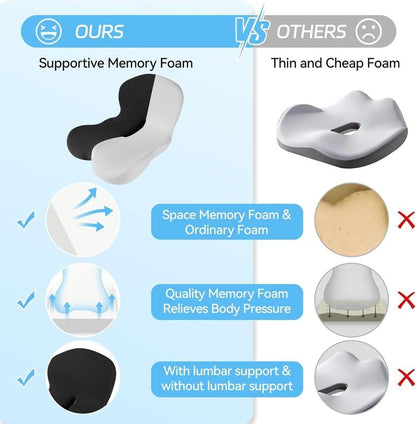 Ergonomisches Memory-Schaumstoff-Unterstützungskissen für Komfort und Entspannung