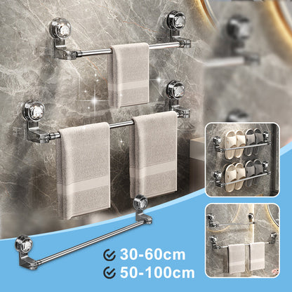 Verstellbarer Handtuchhalter mit Saugnapf für Küche und Bad