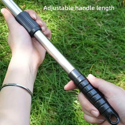 Vielseitiger leichter Gartenrechen für Hof- und Rasenpflege