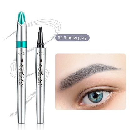 BrowFork™ – 3D Wasserdichter Augenbrauenstift mit 4-Zinken-Spitze
