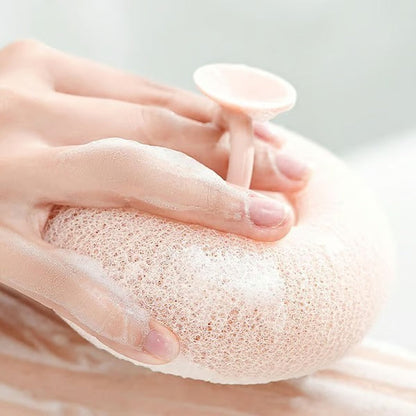 Weicher Sonnenblumen-Saug-Badeball für sanfte Reinigung