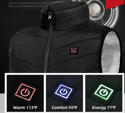 HeatPro™ - Wiederaufladbare beheizbare Outdoor-Weste für kaltes Wetter