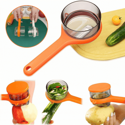 CleanPeel™ – Spülbeckenfreundlicher Schalenfänger für einfache Küchenreinigung