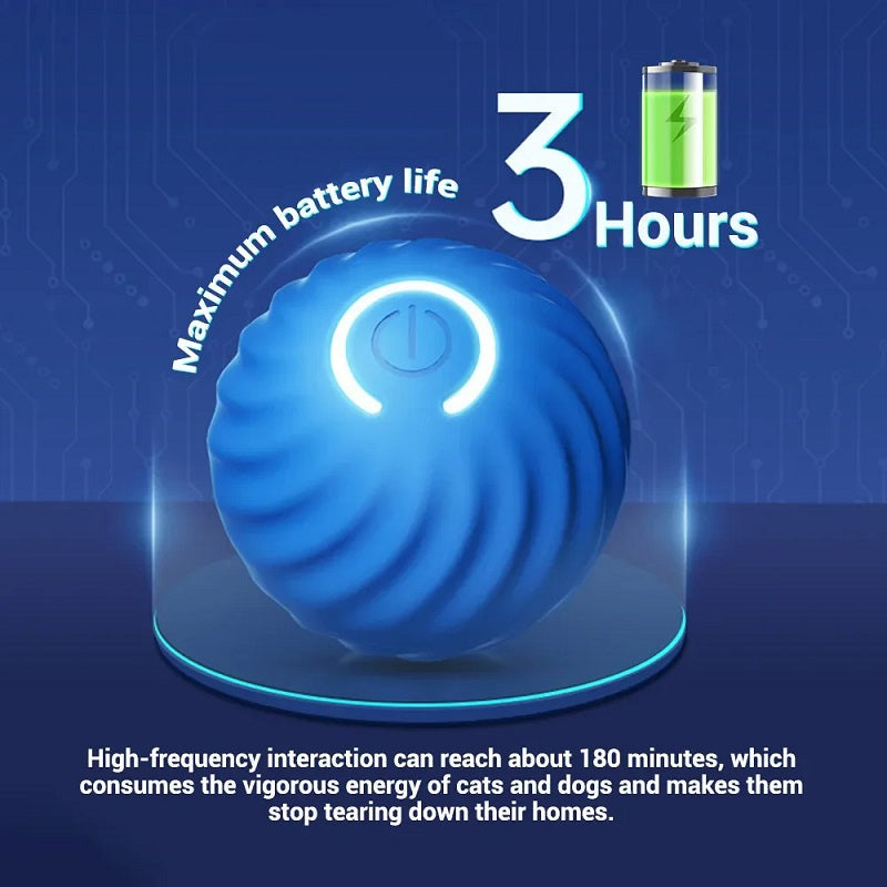 PawJoy™ - Interaktives automatisches bewegliches Ballspielzeug für Haustiere