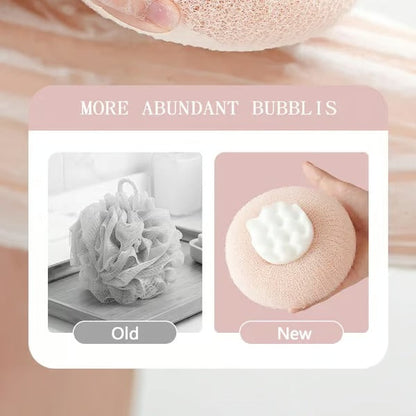 Weicher Sonnenblumen-Saug-Badeball für sanfte Reinigung