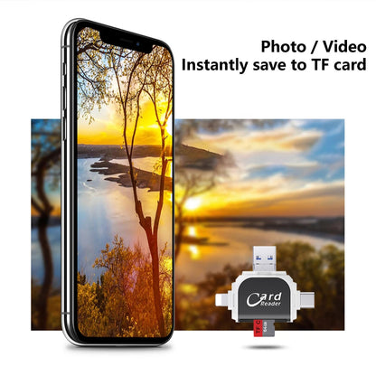 QuadPort™ - Schlanker 4-in-1 Universal-Speicherkartenleser-Hub