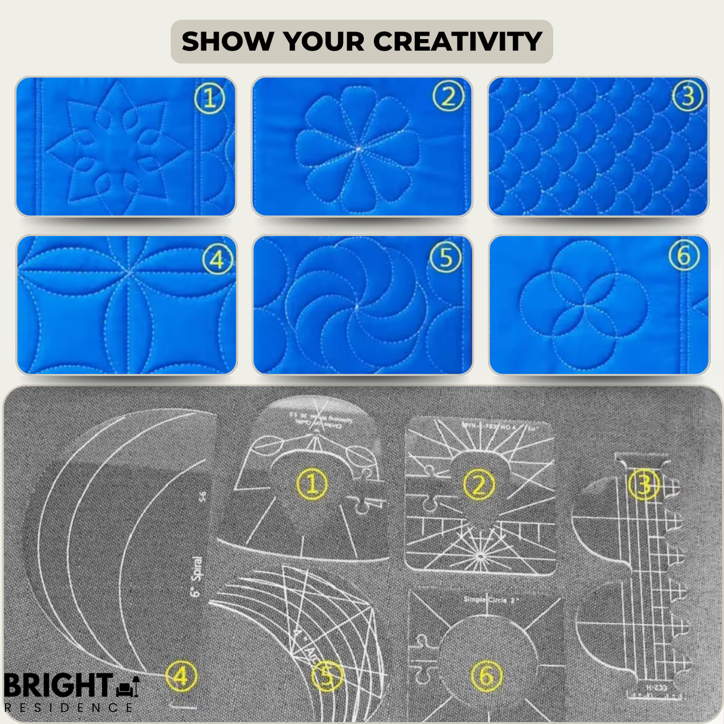 PatchBloom™ - Kreatives DIY-Patchwork-Set für handgefertigte Designs