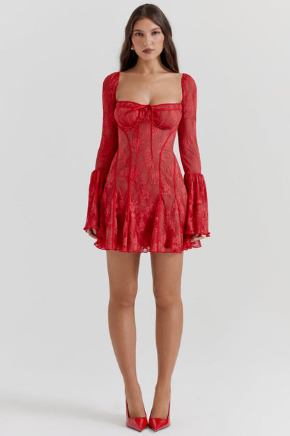 LaceÉpoque™ | Vintage-Spitzenkorsettkleid für eine elegante Silhouette