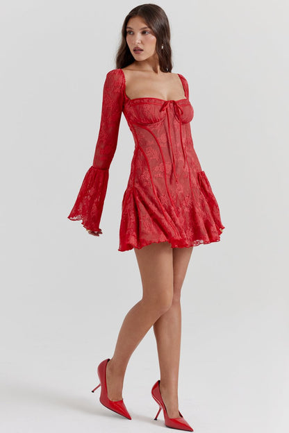 LaceÉpoque™ | Vintage-Spitzenkorsettkleid für eine elegante Silhouette