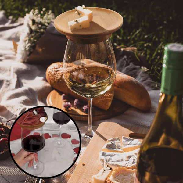 WineDish - Weinplatte für Glashalterung