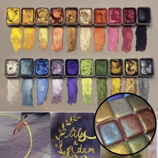 PearlScent™ - Puder-Mineral-Perlpigment Kunst-Aquarellfarbe