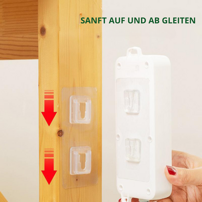 StickEase™ | Double-sided adhesive wall hooks (5/10/20 sets)