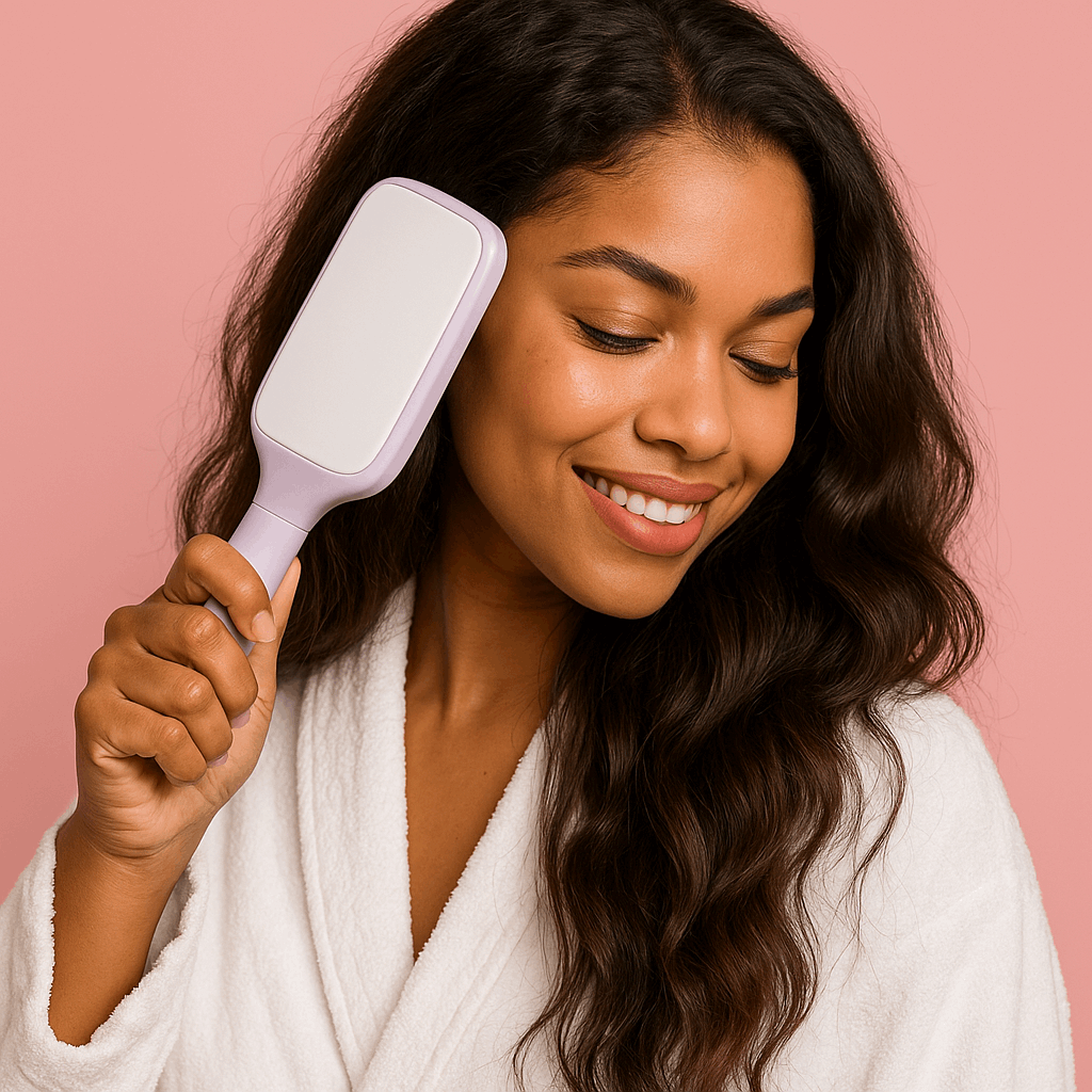 4-in-1 Selbstreinigende Antistatische Haarbürste und Kopfhautmassagegerät