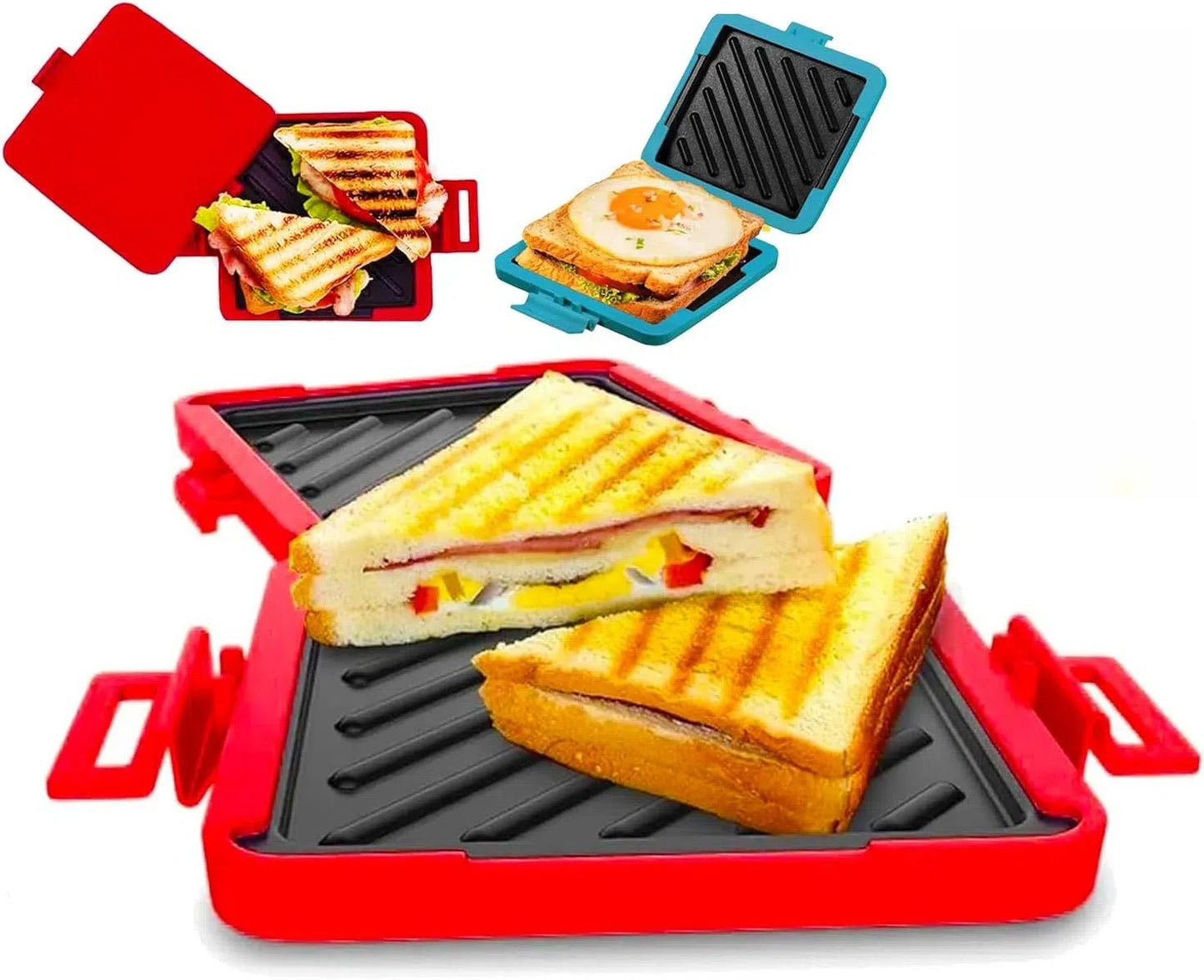 Kompakter Mikrowellen-Toastie-Sandwichmaker für schnelle Snacks