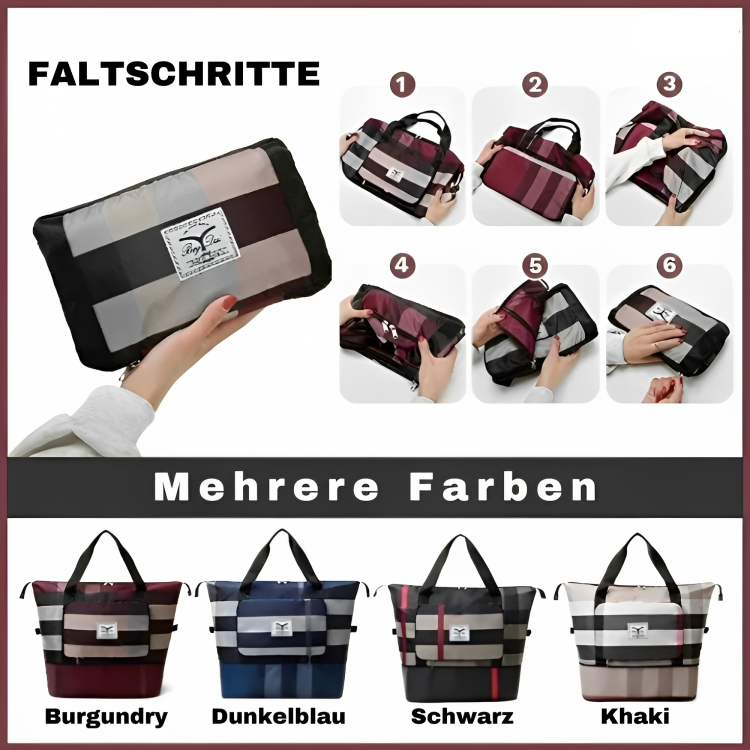 PackFlex - Erweiterbare Reisetasche, damit Ihnen nie der Platz ausgeht