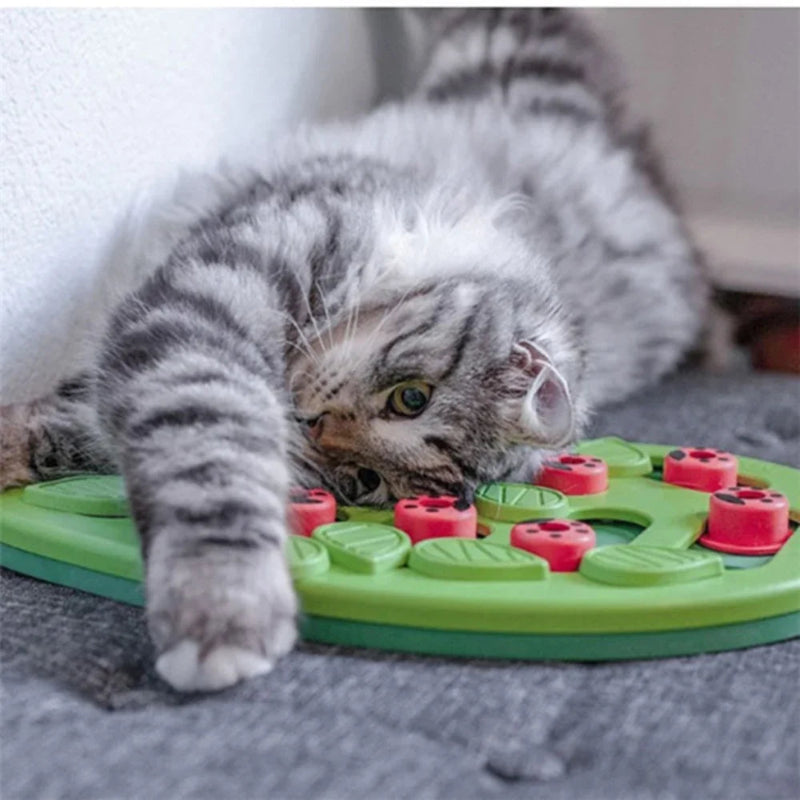 PurrPlay™ - Interaktiver Puzzle-Katzennapf für unterhaltsame Mahlzeiten