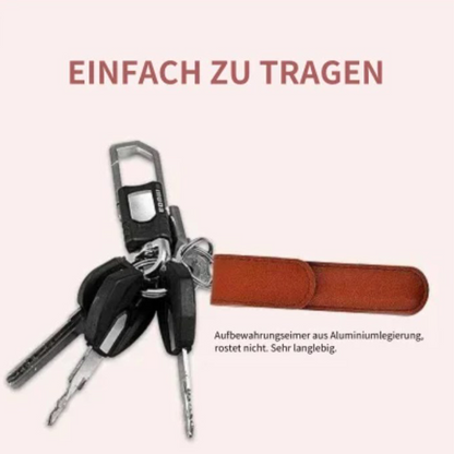 Tragbares Ohrlöffel-Set aus Edelstahl mit Spiralwerkzeugen