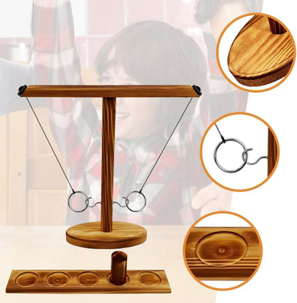 PartyPlay™ - Hakenring-Wurf Trinkspiel für gesellschaftlichen Spaß