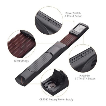 Anfängerfreundliches Akkordtrainer-Tool für Akustikgitarre