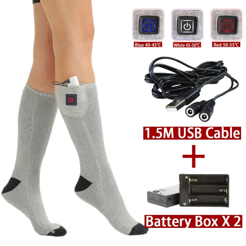 ThermaStep™ - USB Wiederaufladbare Elektrisch Beheizte Socken für den Außenbereich