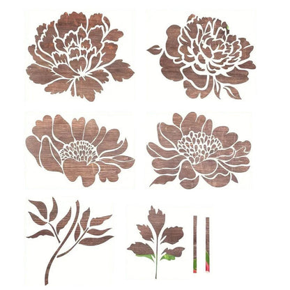 50% Rabatt | FlowerCraft™ - Große dekorative Blumenschablonen  [Letzter Tag Rabatt]