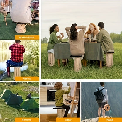 FoldAway™ - 12-fach verstellbarer Klapphocker mit gepolsterter Sitzfläche