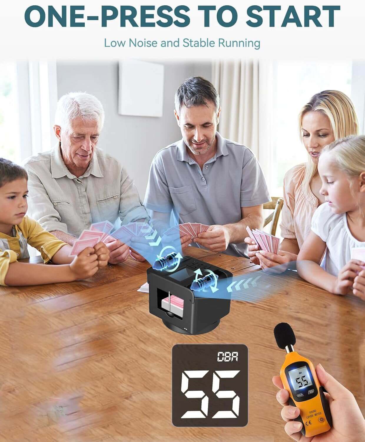 Klassisches Holztablett für Kartengeber