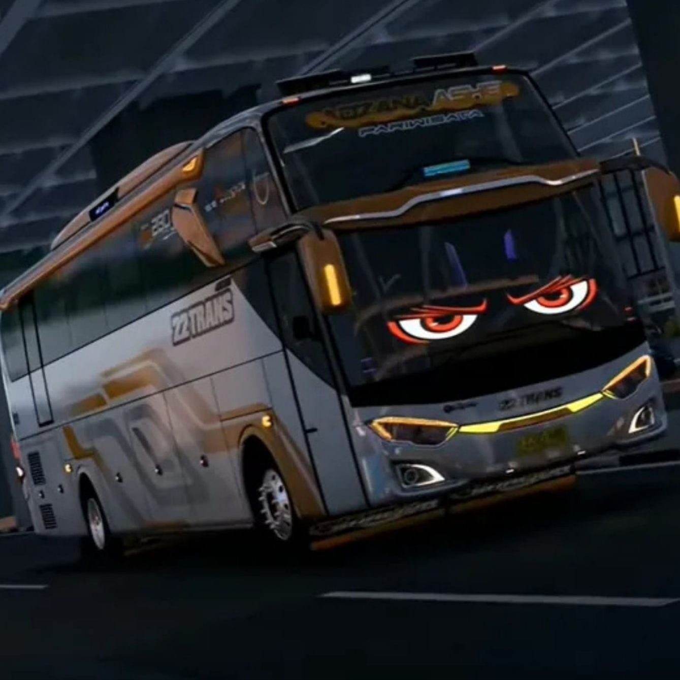 Anpassbarer LED-LKW- und Auto-Bildschirm mit Teufelsaugen-Design