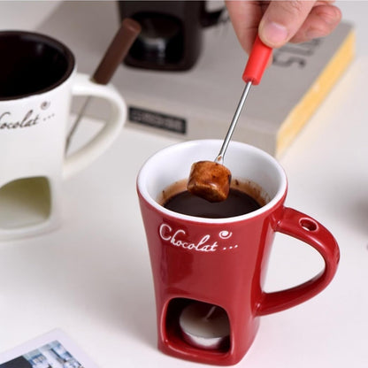 ChocoLuxe™ - Elegantes Schokoladen-Fondue-Becher-Set