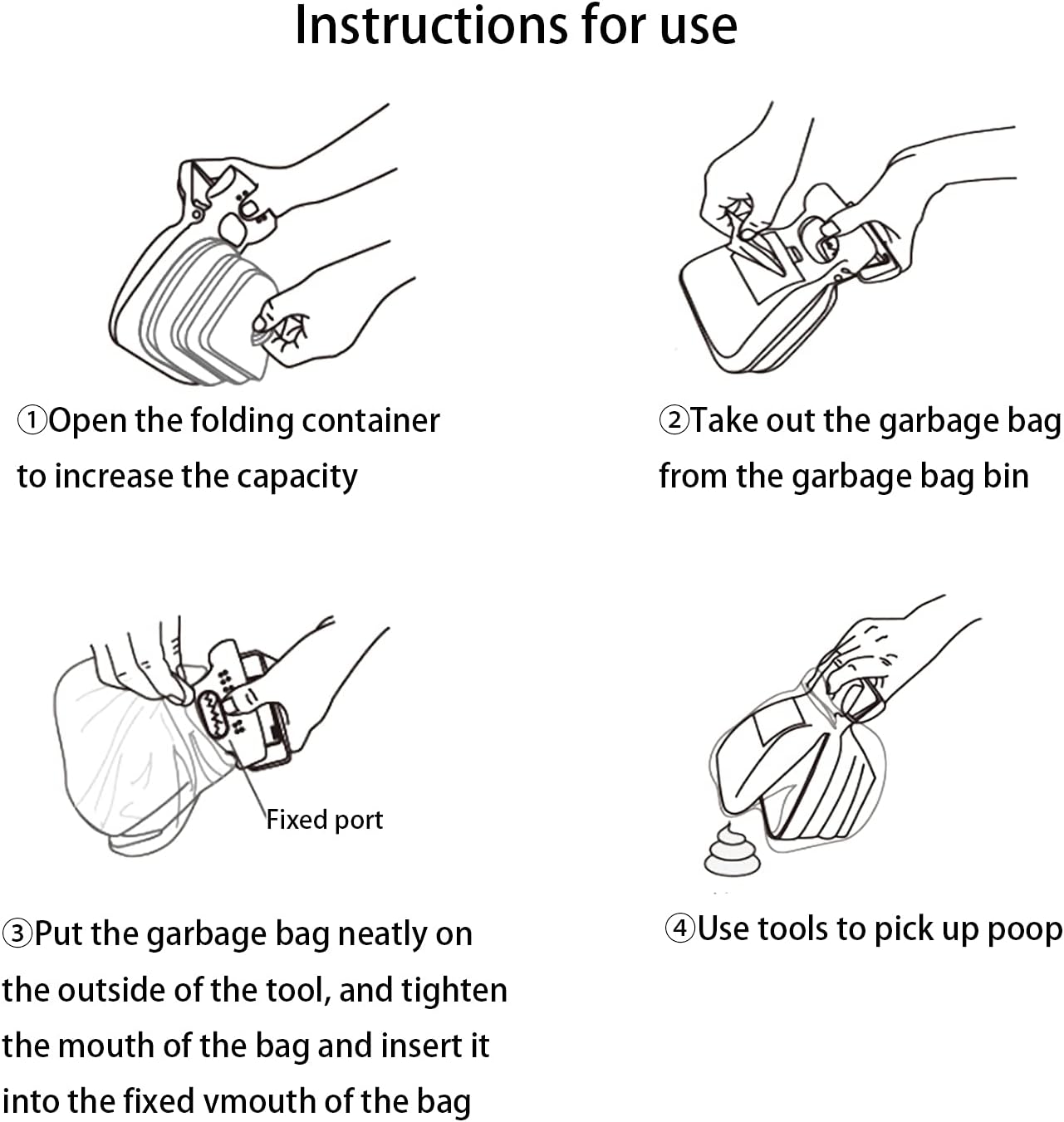 Robustes Hundekotbeutel- und Aufnahmeset