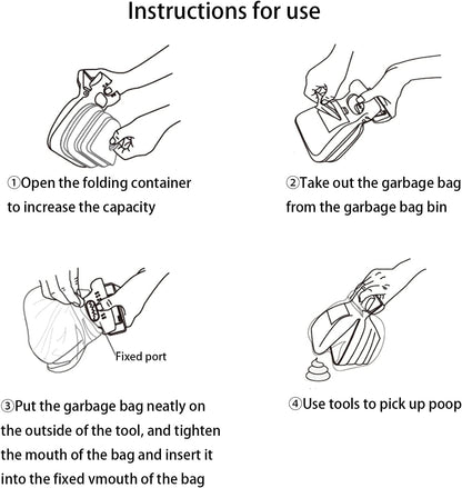 Robustes Hundekotbeutel- und Aufnahmeset
