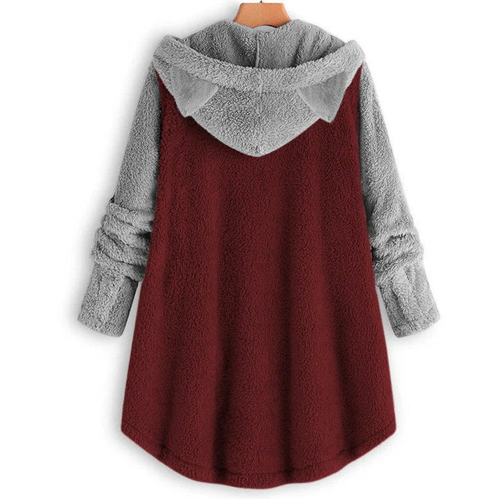 50% Rabatt | Tilly™ - Kapuzenpulli mit Knopfleiste und Ohren [Letzter Tag Rabatt]
